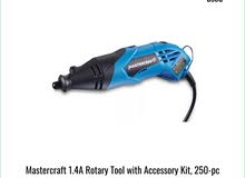 Mastercraft 1.4A Rotary Tool with Accessory Kit, 250-pc