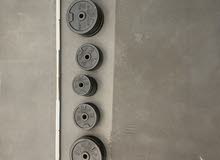 Barbell weights and rack