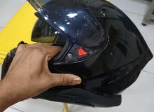 fully black helmet with double derring lock *Urgent sale