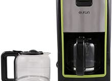 ‎ ماكينة صنع القهوة يورون 900 واط لون اسود Euron 900 Watts 3-1 Designer Coffee Maker, Black