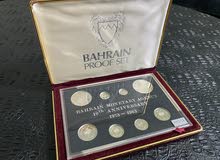 مجموعة العملات الفضية - الذكرى العاشرة لتأسيس مؤسسة نقد البحرين 1983 مجموعة العملات الفضية - الذكرى العاشرة لتأسيس مؤسسة نقد البحرين 1983