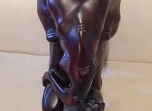 Elephant statue African wood