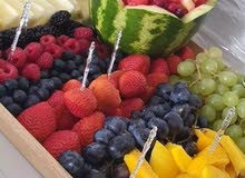 سله فواكهه مقطعه جاهزه للاكل سله فواكهه مقطعه جاهزه للاكل