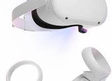 Meta Quest 2 (128GB) + Accessories  نظارة VR للبيع بحالة ممتازة