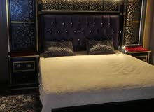 غرفه نوم ماستر تفصيل خشب لاتيه خزانه + تواليت + تخت + كمدينات كامله بدون الفرشه 190 دينار