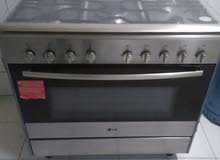 oven with 5 burner and gas cylinder 40kg
