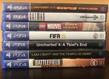 مجموعة سيديات ps4 مستعملة لمرة واحدة فقط. مجموعة سيديات ps4 مستعملة لمرة واحدة فقط.