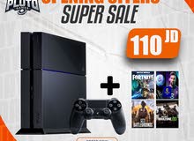 Ps4. بلايستيشن. بلايستيشن 4. PlayStation. بلايستيشن للبيع. Ps4 fat. Ps4 slim.  كل الاجهزه مكفوله سنه