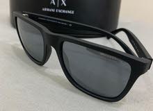 نظارات شمسية مربعة من AX Armani Exchange للرجال AX2030S بلون مطفي