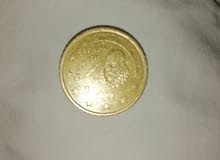 العملة الاسبانية 50 اورو سنت 2001
