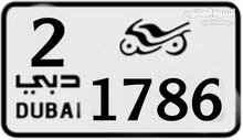 2 1786 Motorcycle Bike Number