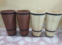 Round decorative planter flower pot - 4Pcs Round decorative planter flower pot - 4Pcs