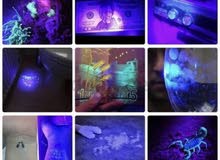 كاشف العمله النقود المزوره و العقارب شحن كشاف UV ضوء فوق البنفسجي بيل متعدد الاستخدام محمول كشف عمله