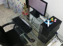 Clerance sales Dell i5 cpu + Keyboard/Mouse + Monitor + Stainless Steel Glass table + Rolling chair