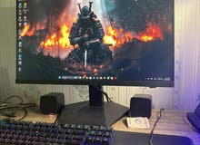 Gaming monitor and mouse and keyboard and mouse pad for sale