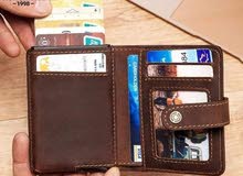 Card Holders Money Coin Banknote Wallet Leather Men Purse Minimalist Aluminum