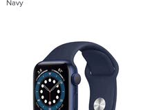 Apple watch series 6 GPS,44mm,used few times.Warranty 2022 ساعة أبل 6 ،44 مم ازرق غامق استعمال خفيف