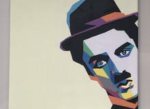 لوحه Charlie Chaplin بمقاس 30x30 لوحه Charlie Chaplin بمقاس 30x30