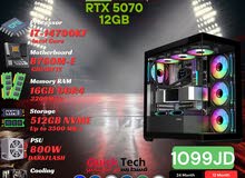تجميعة جيمنج للألعاب و المونتاج بأفضل الاسعار بمعالج CORE I7 14700KF بكرت شاشة 5070 12G