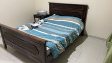 double  bed sold wood
