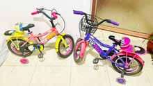 عدد 2 دراجة أطفال مناسبة لسن من 4- 8 سنوات