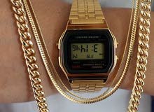 Casio A159WGEA-1EF gold digital watch