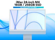 iMac 24"  M4 CHIP 16GB /256GB // اي ماك  24 انش M4 16GB/256GB