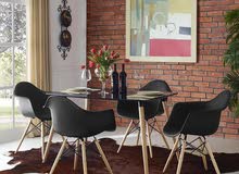 طاولة طعام مع 4 Bran new Table with 4 chairs for dinning طاولة طعام مع 4 Bran new Table with 4 chairs for dinning