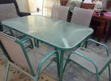 طاولة حديقة ست كراسي طاولة حديقة ست كراسي