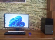 للبيع كمبيوتر كامل DEL ديل  (4790 Intel Core i7) مع شاشة منحنية سامسونج 27 انش بحالة ممتازة