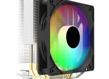 مبرد هوائي احترافي ملون للمعالجات DARKFLASH G400 RGB CPU COOLER FOR INTEL LGA1700 - AMD
