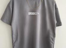 Brooklyn baskılı oversize tişört