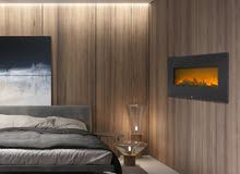 #Electric #Fireplace #Heater  #مدفأة  حائطية  كهربائية أنيقة تتميز بشكل ر