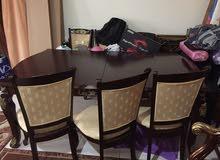 Dining Table brown سفره لون بني Dining Table brown سفره لون بني