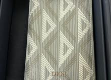 Dior Bi-Fold wallet Gray diamond canvas