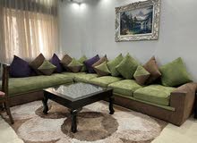 طقم كنبايات + سجادة + الطاولة