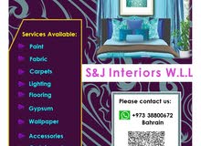 S&J Interiors W. L. L, Curtain Works, Flooring, Painting, Fabric, Carpets etc.