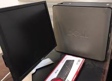 كمبيوتر مكتبي مع الشاشة والكيبورد والماوس مستعمل ماعدا الكيسة كور اي 2