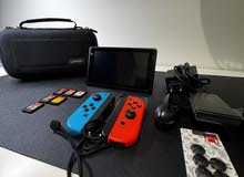 Nintendo Switch with 2 Games and Protective Case