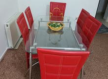 طاولة سفرة 6 مقاعد