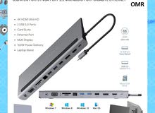 Powerology 11 in 1 Multi Display USB C Hub And Laptop Stand (Brand New) Stock