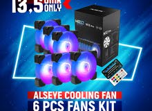 Alseye Cooling Fan 6 Pcs Fans Kit - ستة مرواح بسعر واحد !