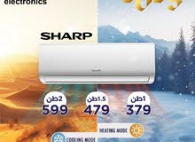 للبيع مكيف sharp شارب  1 طن كفالة الوكيل الرسمي مكيفات شارب مكيف شارب مكيفات شارب
