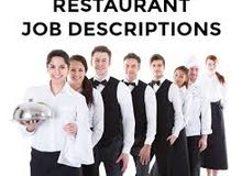 restaurant staff required and cleaner only African Morocco Sri Lankan