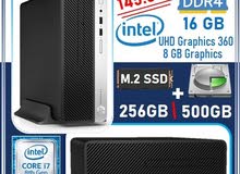 Core i7 8th Gen Desktop PC With 16GB Ram 256 GB SSD+500GB HDD 3.0 USB Port's