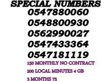 VIP PHONE NUMBER WITH 050, 054,056