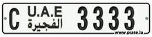 No C 3333 VVVIP FUJ Plate for Sale No C 3333 VVVIP FUJ Plate for Sale