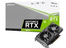 كرت شاشة جديد GEFORCE RTX 3050 6GB