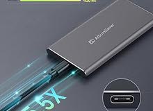 ssd خارجي سعة 512 جيجا صغير الحجم وسريع مع شنطه Type C