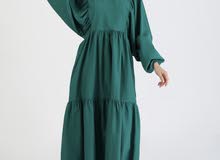 فستان اخضر غامق من موقع مودانيسا التركي للبيع